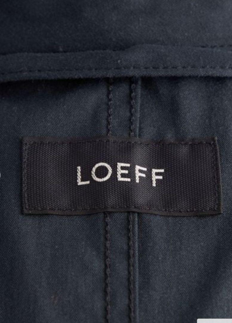 ＜LOEFF＞キャンバス スタンドカラー ミリタリーコート