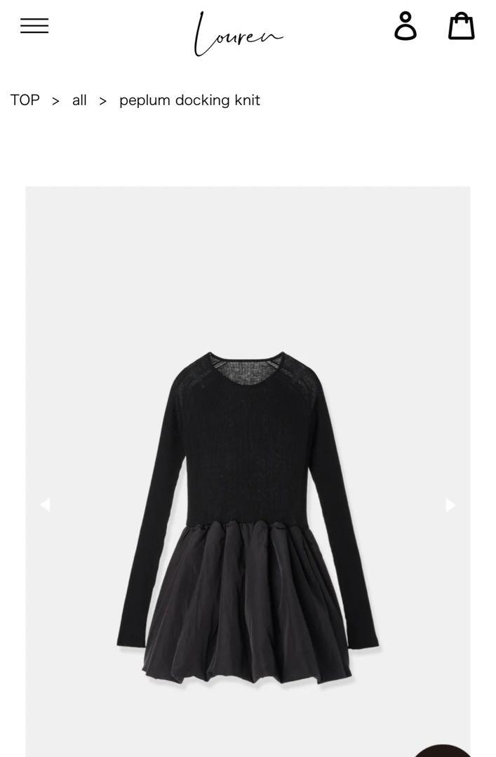 louren peplum docking knit