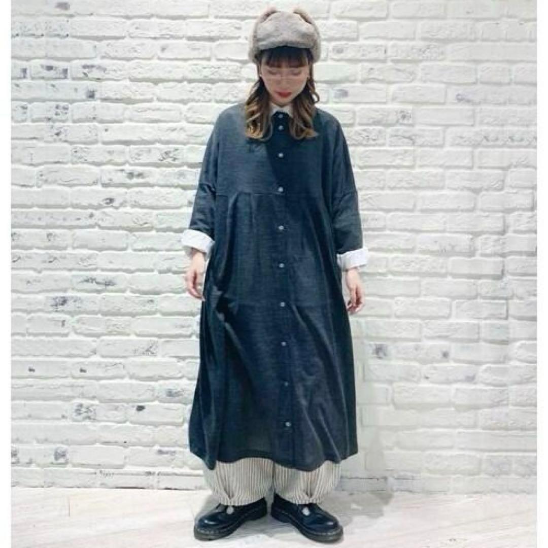 ぷー★新品★sm2★前後着ニットワンピース＊ロングカーデとしても
