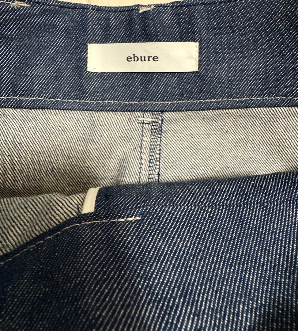 定番 ebure リアクティブ デニム ワイド ストレート パンツ 42,900
