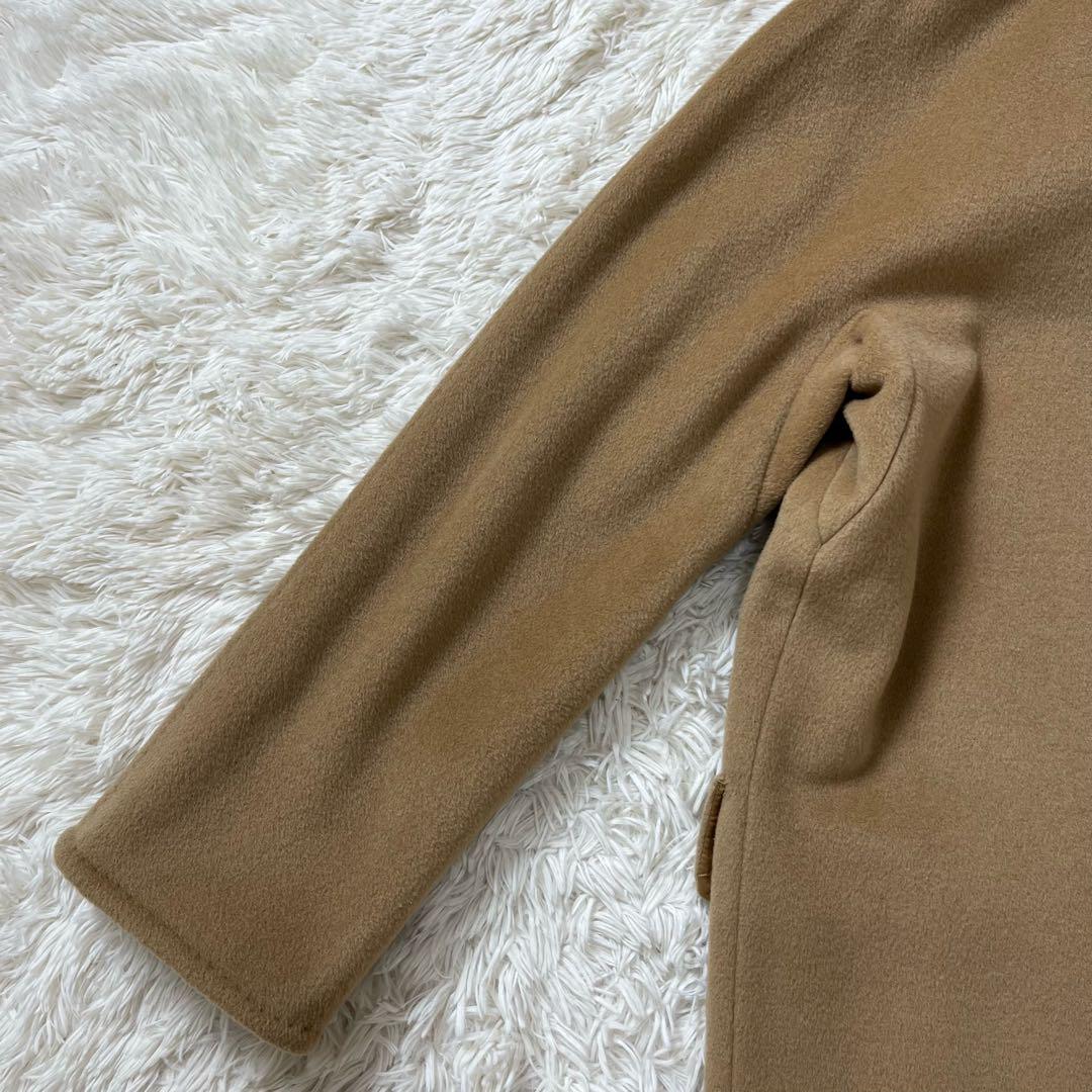 美品　Max Mara　高級　カシミヤ使用　白タグ　ウールコート　キャメル　40