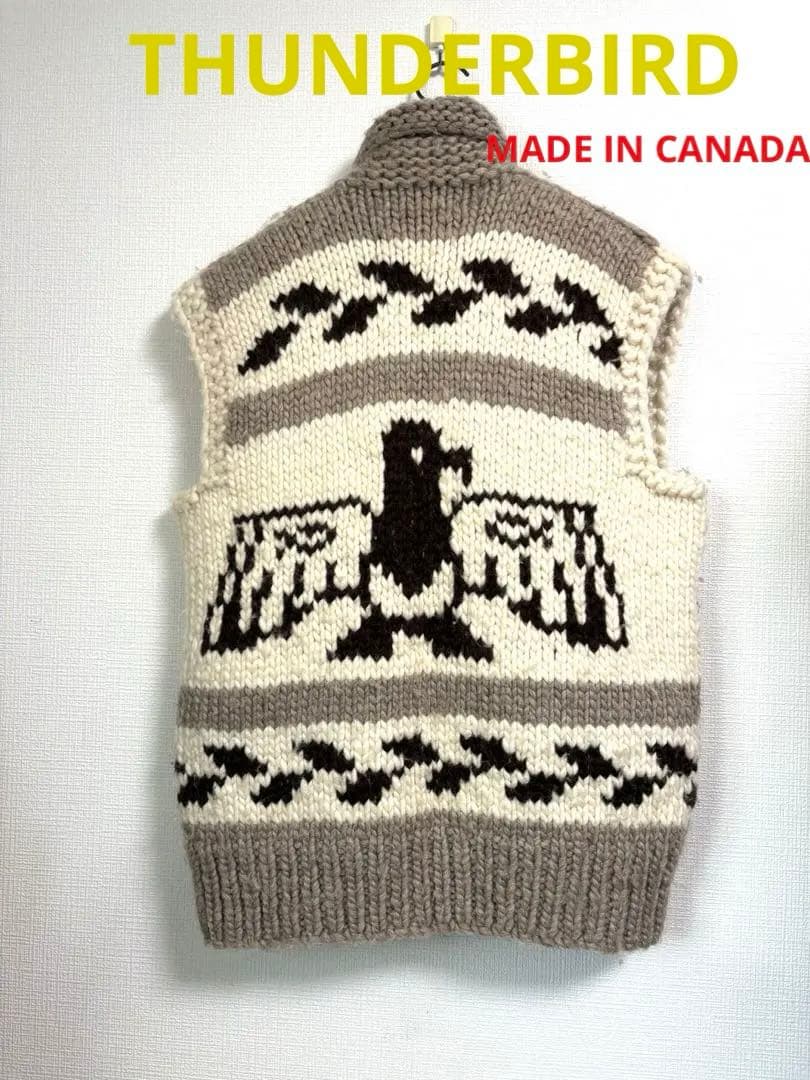 カナダ製 THUNDERBIRD サンダーバード カウチン ベストXL LL