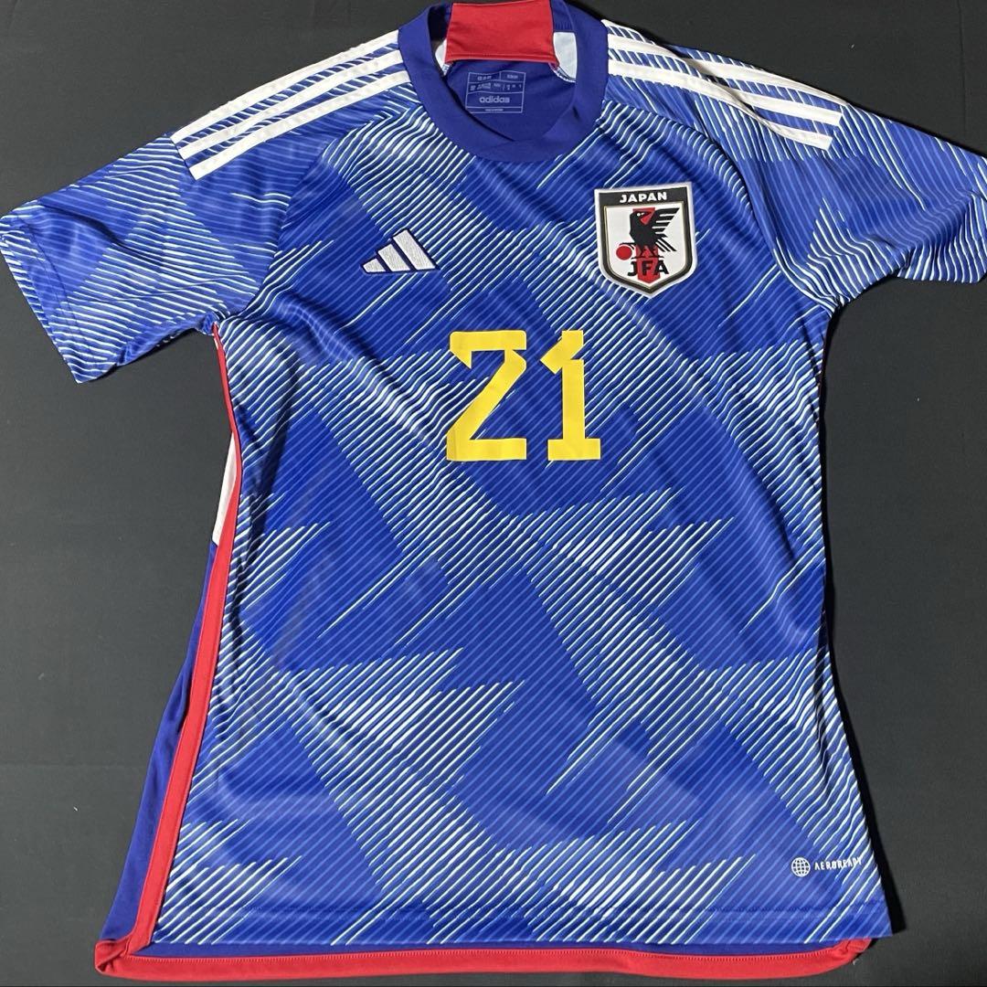【正規品・希少】2022 日本代表 上田綺世 21W杯 adidas L