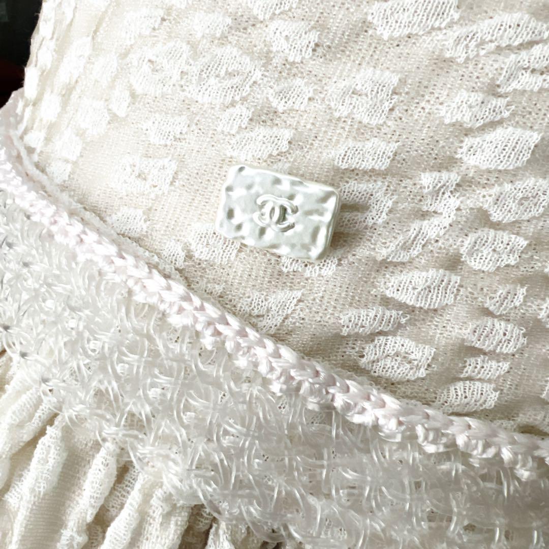 美品 CHANEL シャネル スパンコール チューブ ワンピース ドレス