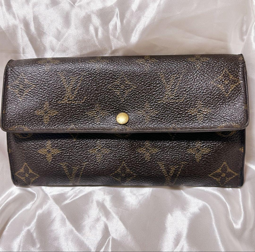 【美品】ルイヴィトン モノグラム ポルトモネクレディ ポシェット 長財布
