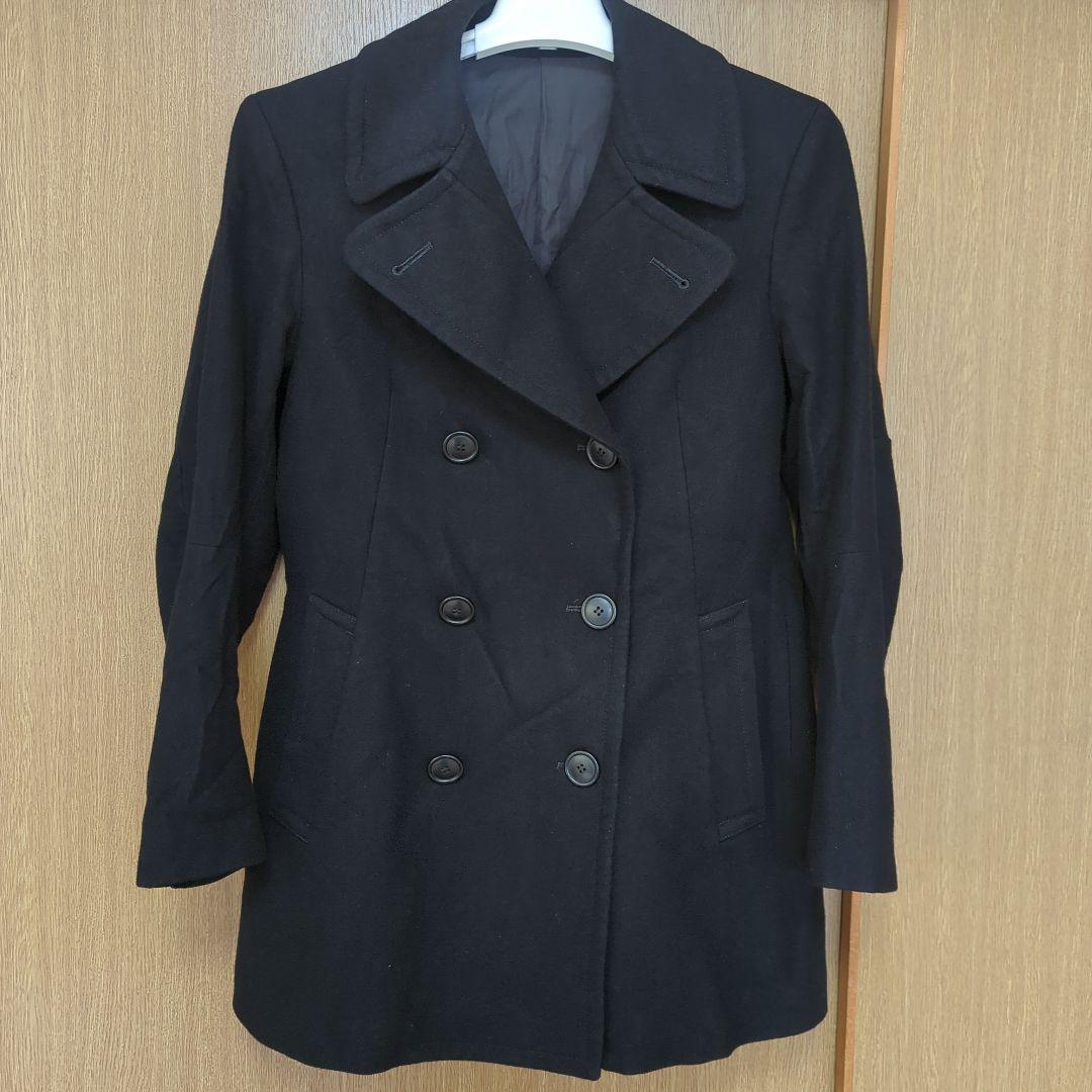 HELMUT LANG ヘルムートラング Pコート ダブルタイプ 黒 ブラック
