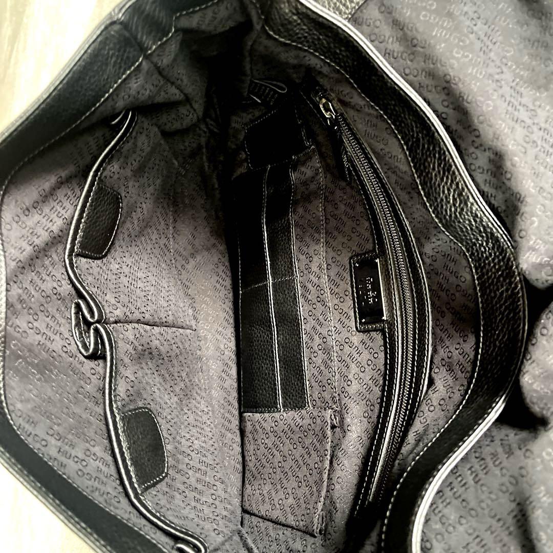 HUGO BODS レザー ビジネスバッグ A4