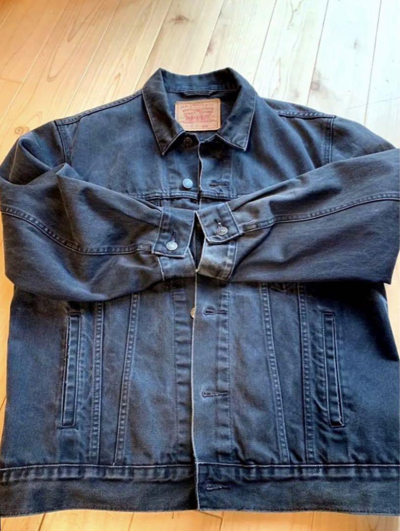 古着 90s ユーロ リーバイス 70503 02 ブラック デニムジャケット