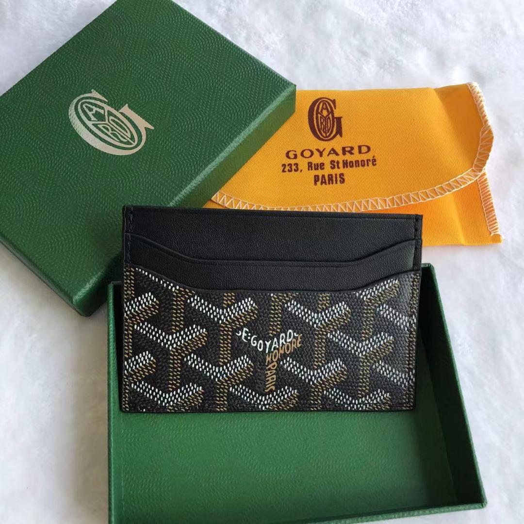 中古 Goyard 名刺入れ ブラック/ブラウン