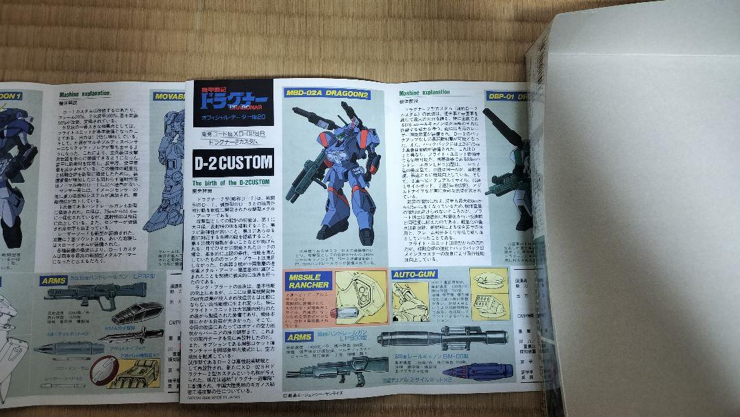 バンダイ　ドラグナーD-1、D-2、D-3主役機　セット プラモデル 旧キット