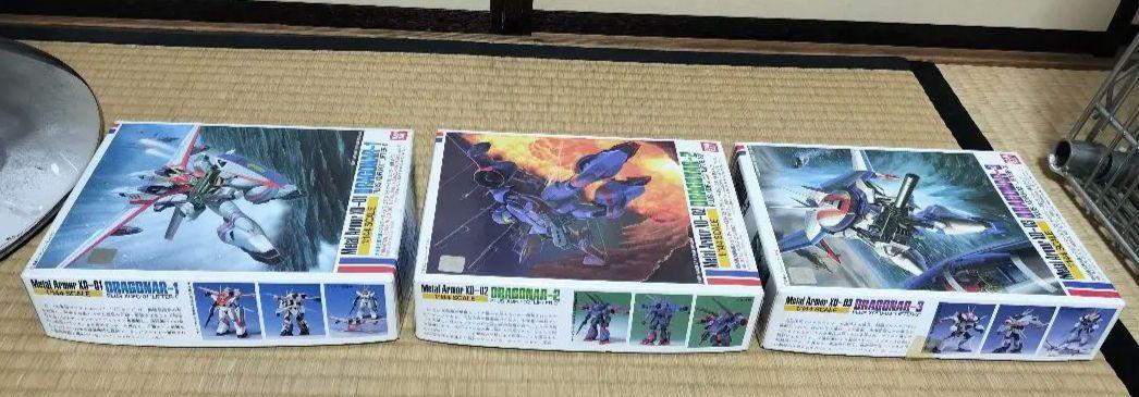 バンダイ　ドラグナーD-1、D-2、D-3主役機　セット プラモデル 旧キット