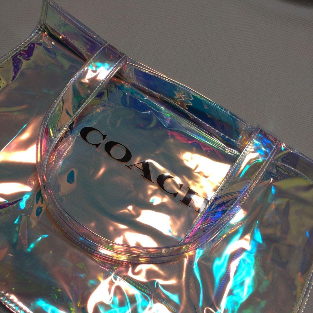 ✿お値下げ✿ COACH オーロラビニールトートバッグ（ノベルティ