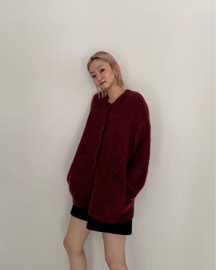 Suzu*CLANE MOHAIR LOOSE KNIT CARDIGAN