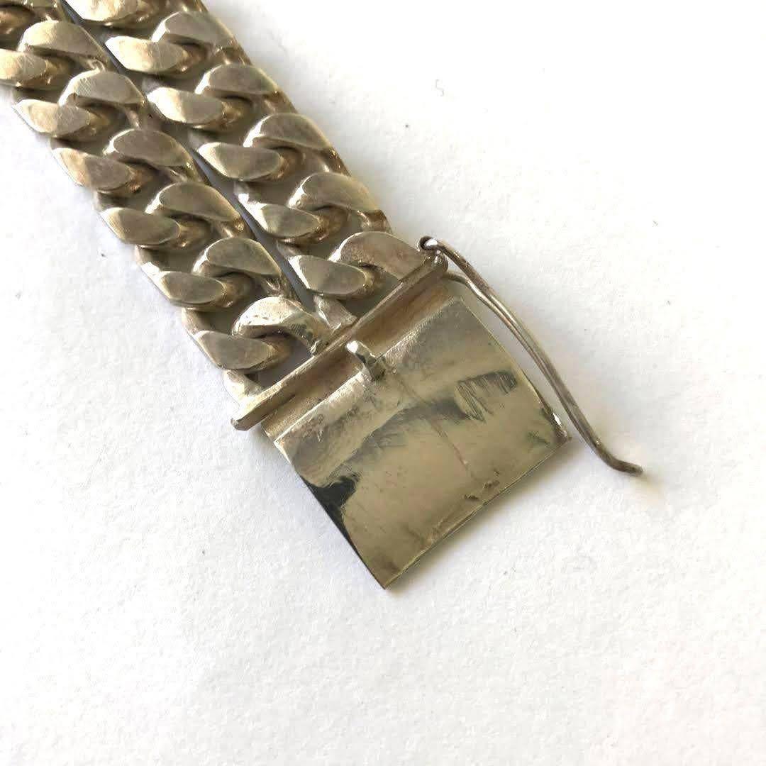 未使用品SILVERシルバー925メンズブレスレット ヴィンテージ