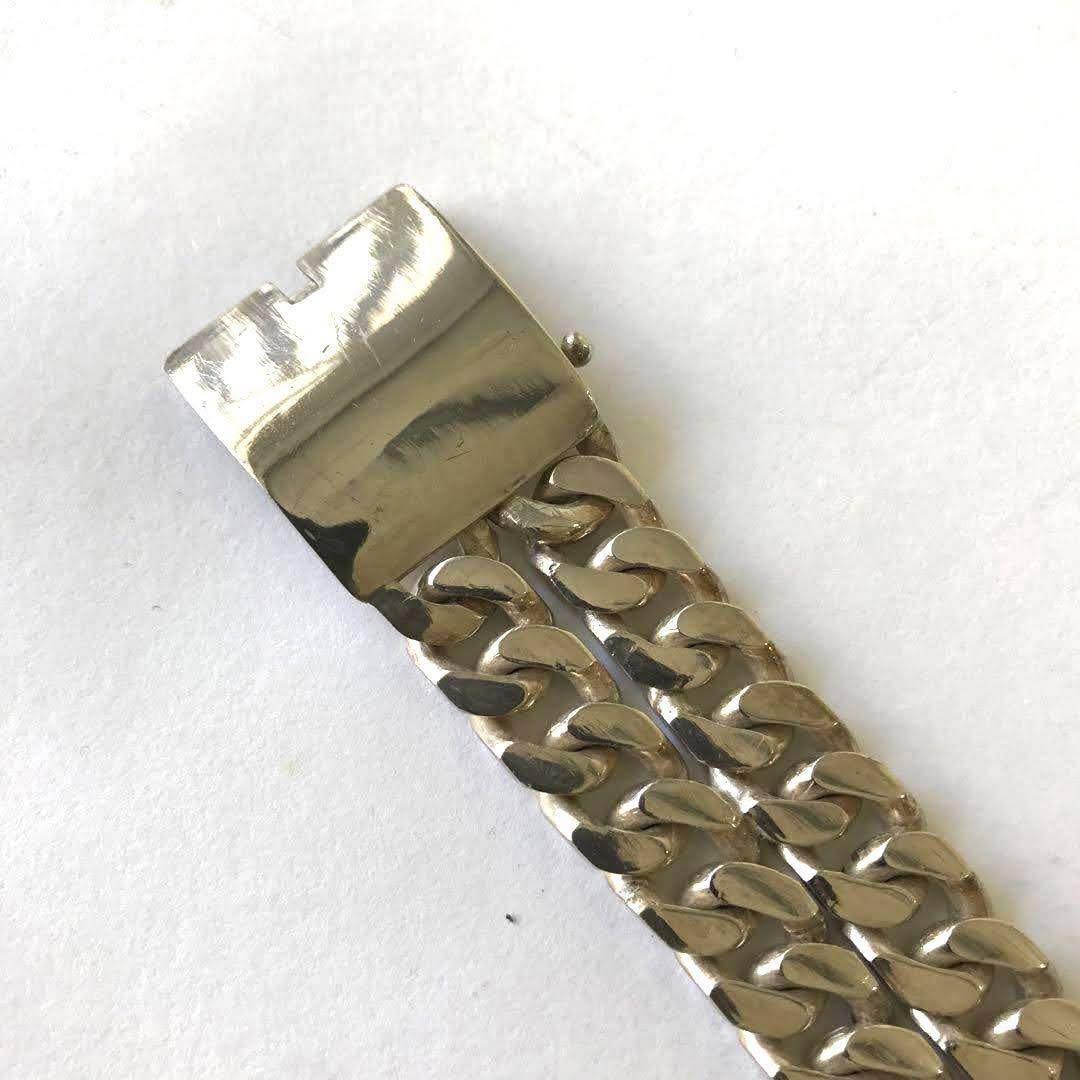 未使用品SILVERシルバー925メンズブレスレット ヴィンテージ
