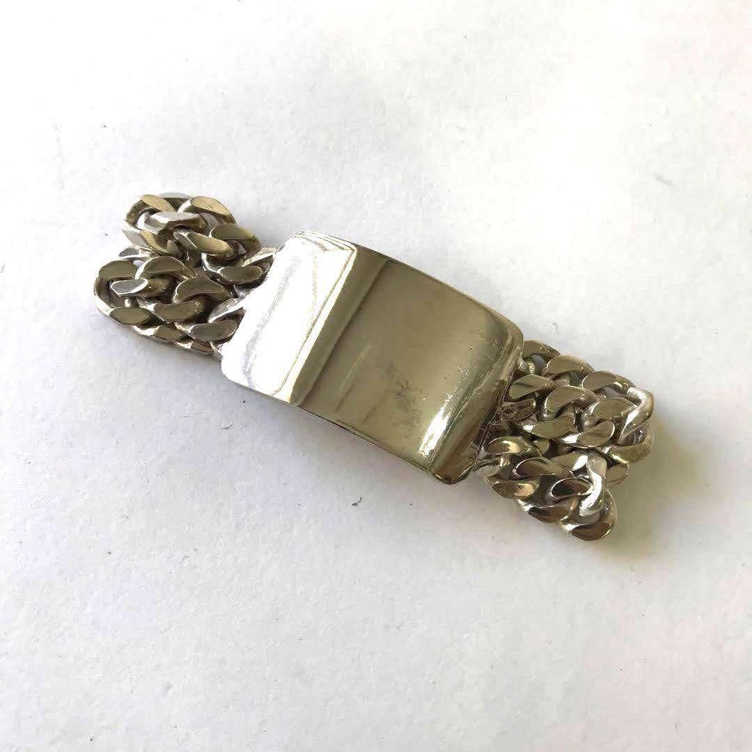 未使用品SILVERシルバー925メンズブレスレット ヴィンテージ