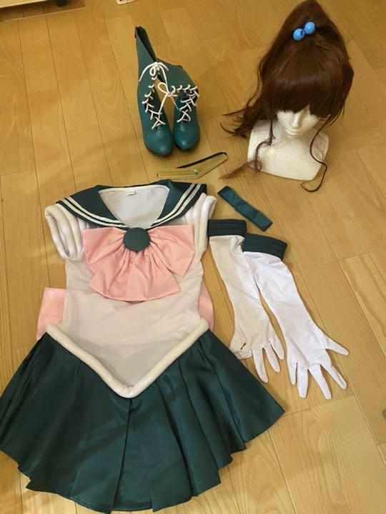 ウィッグ　ブーツ付き　セーラージュピター　コスプレ　木野まこと