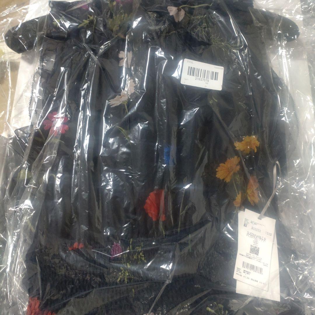 SNIDEL バックリボンシフォンワンピース