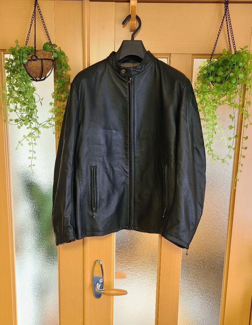 【美品】シングルライダース・レザージャケット・GOTAIRIKU(オンワード)