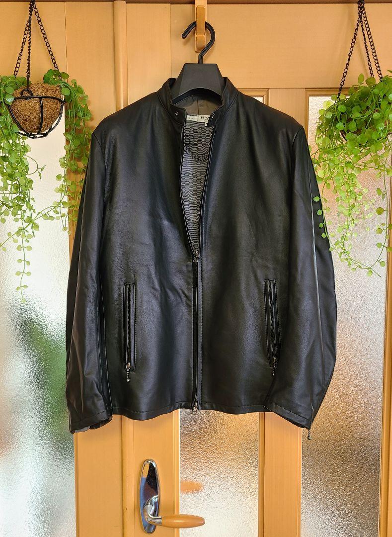 【美品】シングルライダース・レザージャケット・GOTAIRIKU(オンワード)