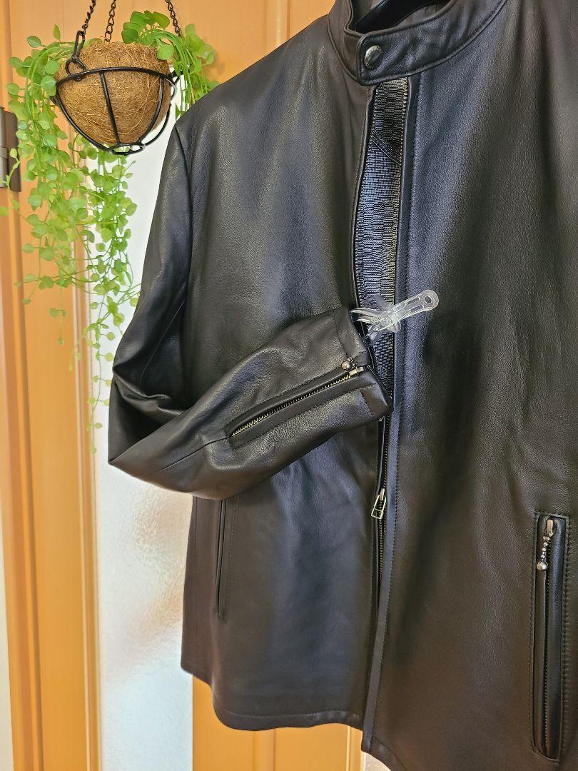 【美品】シングルライダース・レザージャケット・GOTAIRIKU(オンワード)