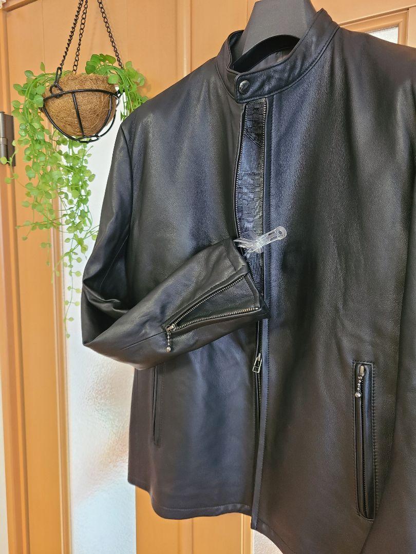 【美品】シングルライダース・レザージャケット・GOTAIRIKU(オンワード)