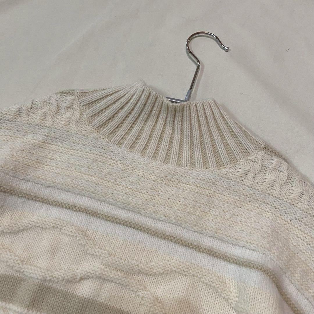 eaphi エフィ strata design knit アイボリー サイズF