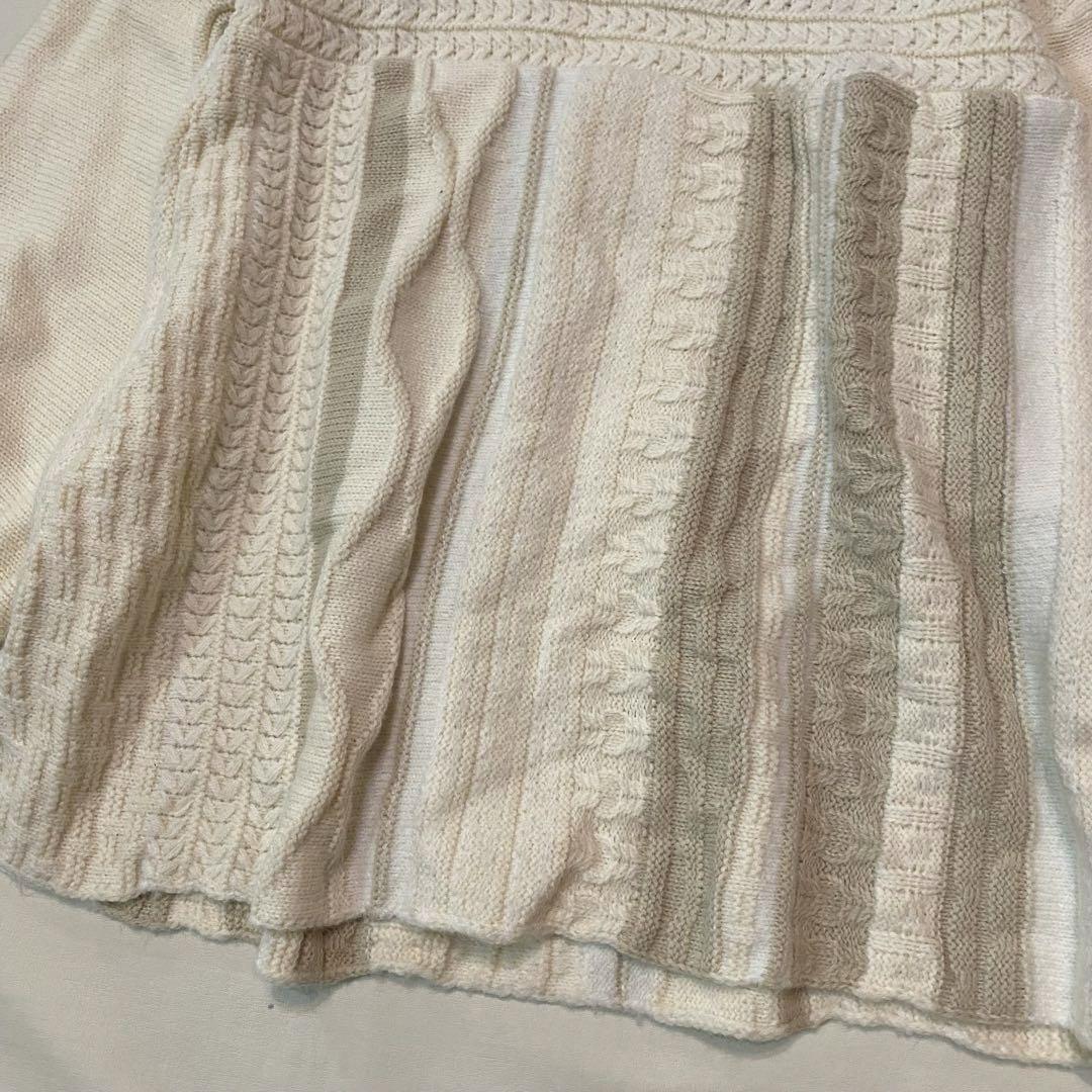 eaphi エフィ strata design knit アイボリー サイズF