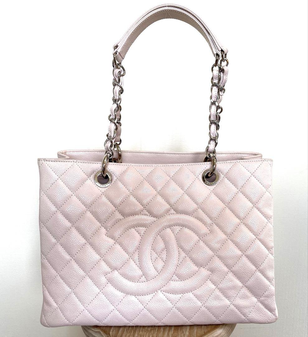 新入荷 6/26までお値下げ キャビアスキントート ベビーピンク CHANEL バッグ