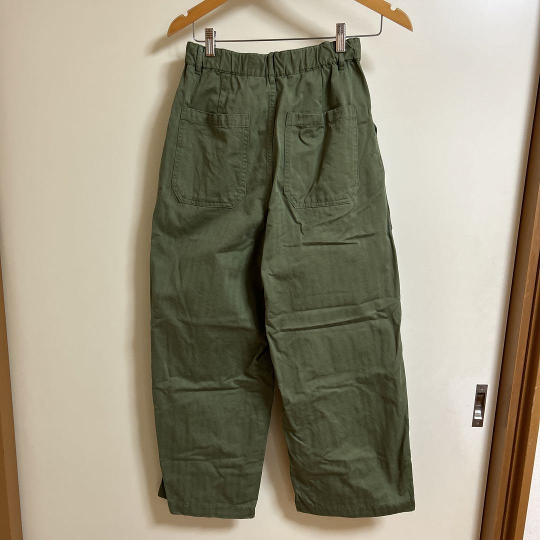 【ルメランジュ】［美品］ワイドパンツ　カーキ　Mサイズ