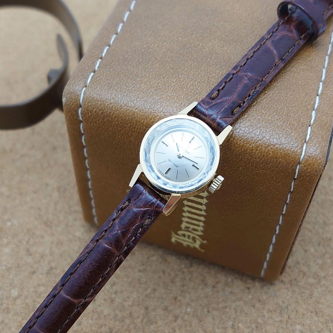 OH済　オメガ　1968年製 デビル　カットガラス　レディース　自動巻き　美品！ OH済 オメガ 1968年製 デビル カットガラス レディース 自動巻き