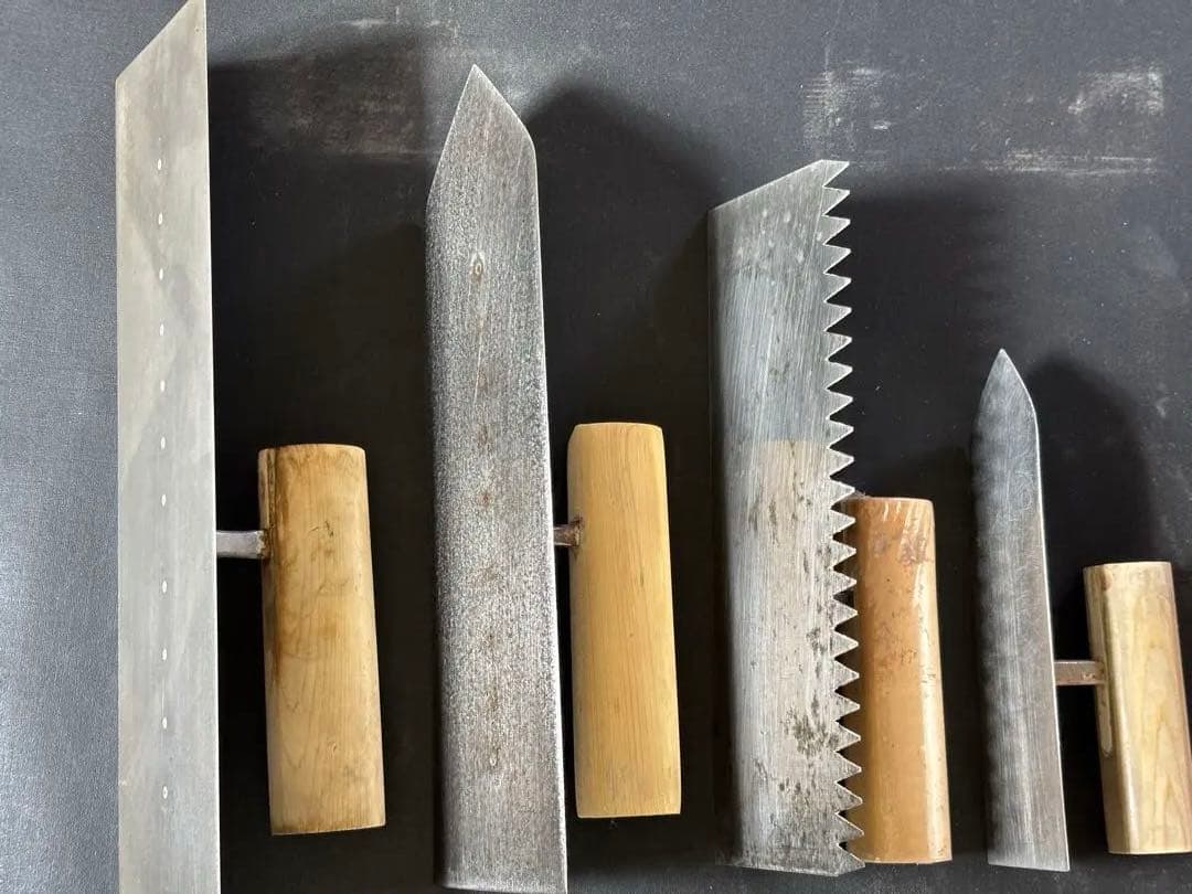 左官鏝　角鏝　櫛引鏝　仕上げ鏝