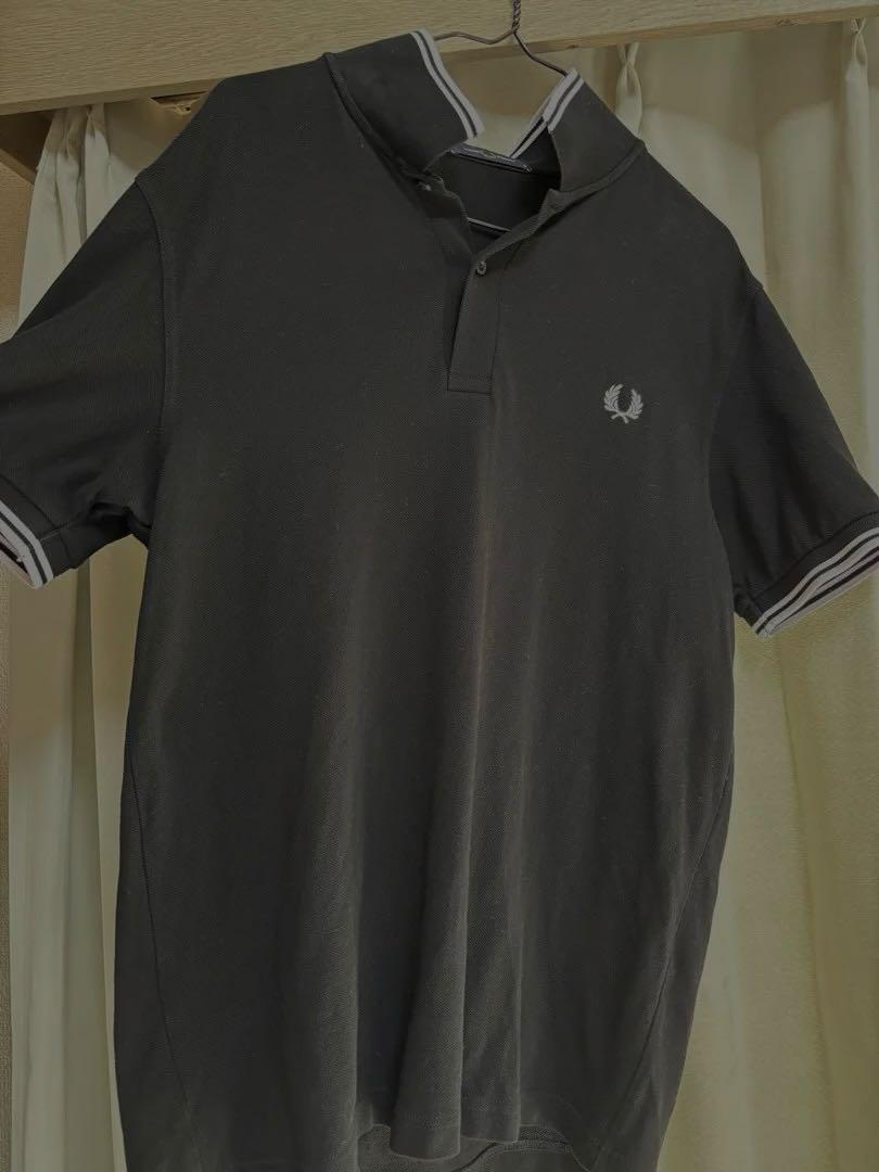 FRED PERRY ブラック ポロシャツ M