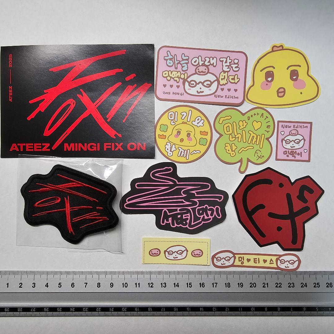 ATEEZ ミンギ センイル ポップアップ ワッペンステッカーセット - メルカリ