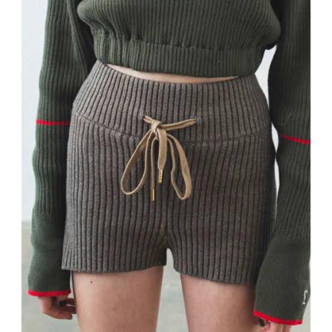 Juemi Heather Knit Shorts パンツ