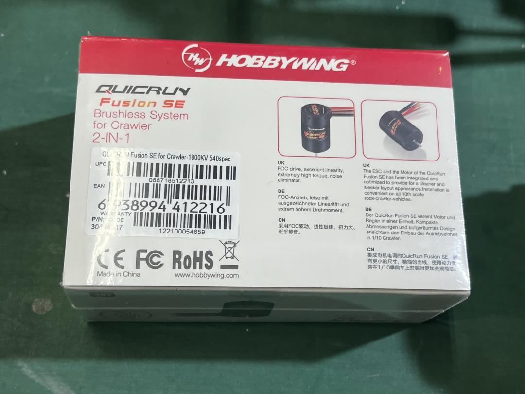 ホビーラジコン HOBBYWING QUICRUN Fusion SE 40A 1800KV