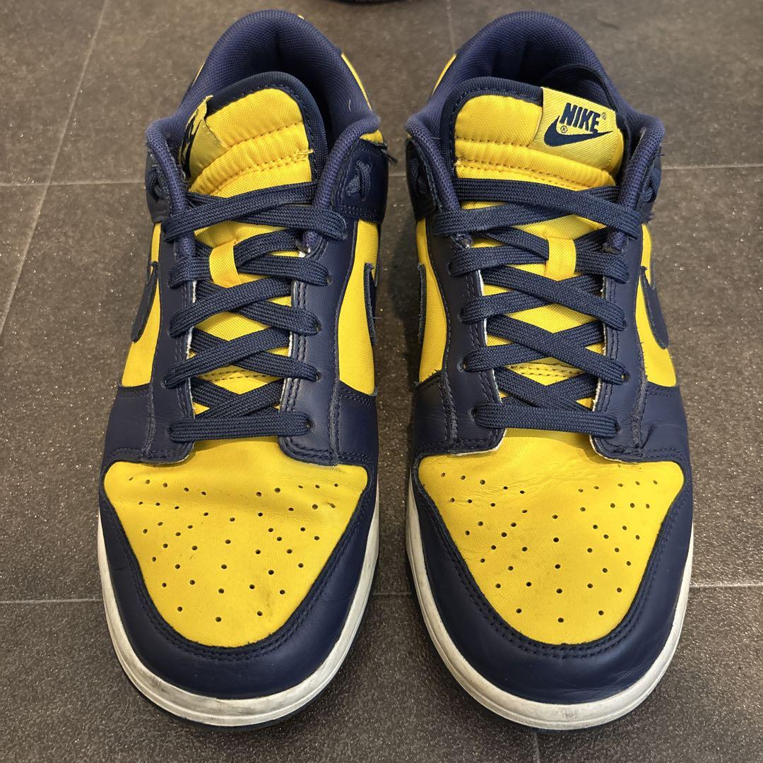 Nike Dunk Low ネイビー/イエロー ミシガン 27センチ - メルカリ
