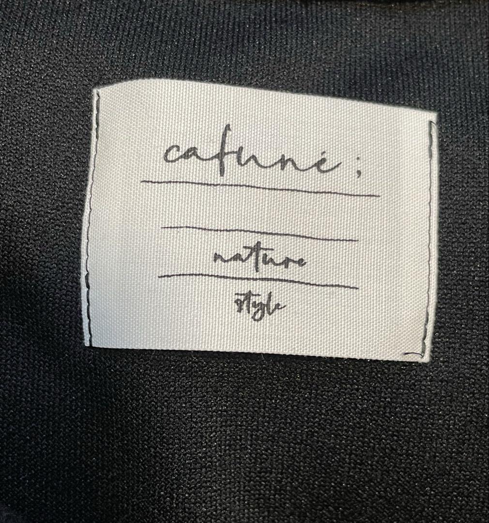 cafune カフネ プルオーバー ブークレ 五分丈 ドルマン 黒 新品 タグ付 cafune カフネ プルオーバー ブークレ 五分丈 ドルマン 黒 新品