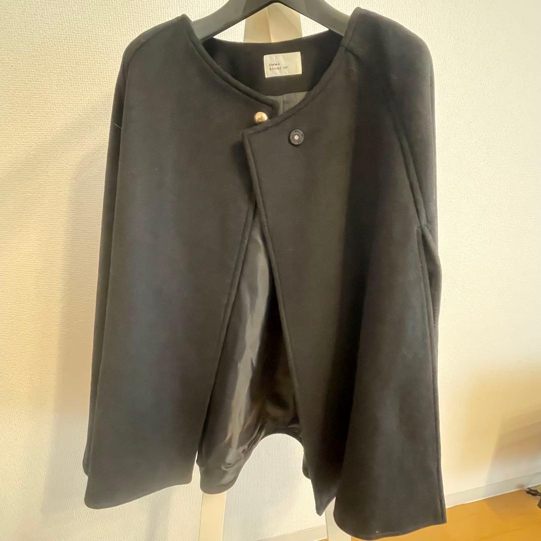 ROUGE VIF ウール混ケープコート SIZE Rouge vif