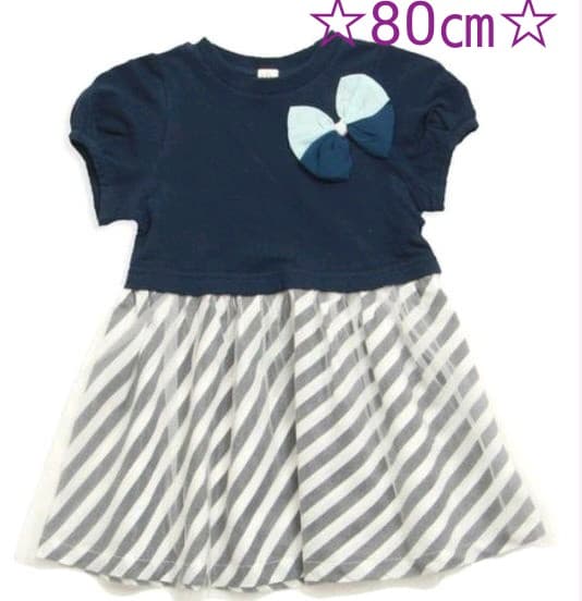 メルカリ アプレレクール チュールリボンレイヤード風 ワンピース 新品タグつき エフオーキッズ 1 299 中古や未使用のフリマ