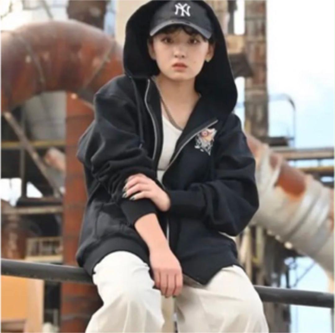 超激得在庫 dall zip hoodie HQc6f-m64870678700 パーカー ブラックCapital お得豊富な
