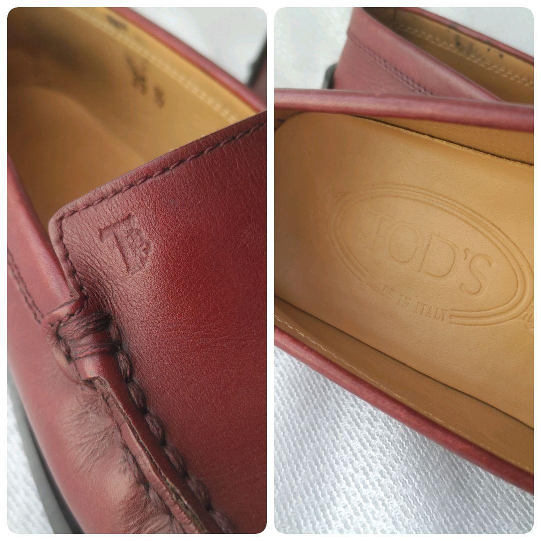 TODS トッズ／ドライビングシューズ／ワインレッド 35 1/2