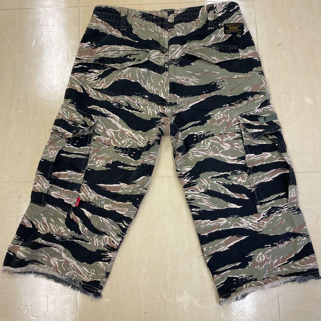 w)taps jungle chopped shorts タイガーカモ