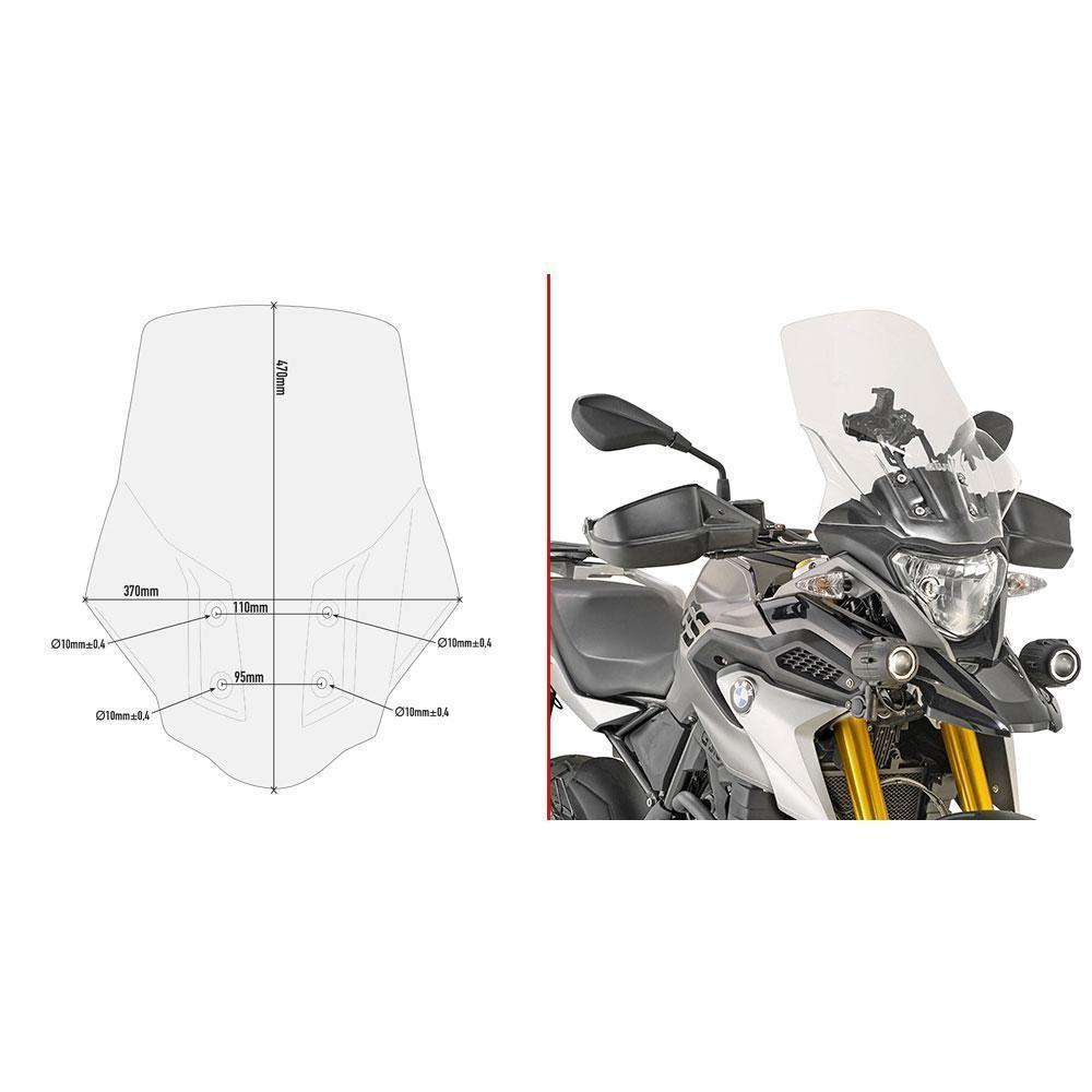 GIVI BMW G310GS クリアロングスクリーン D5126ST M028