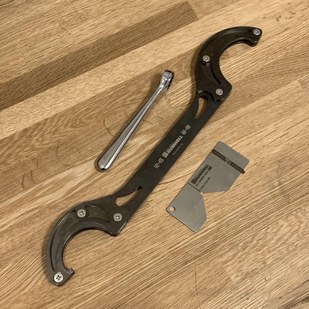 RUNWELL コグ・ロックリングレンチ ラインゲージ (美品)