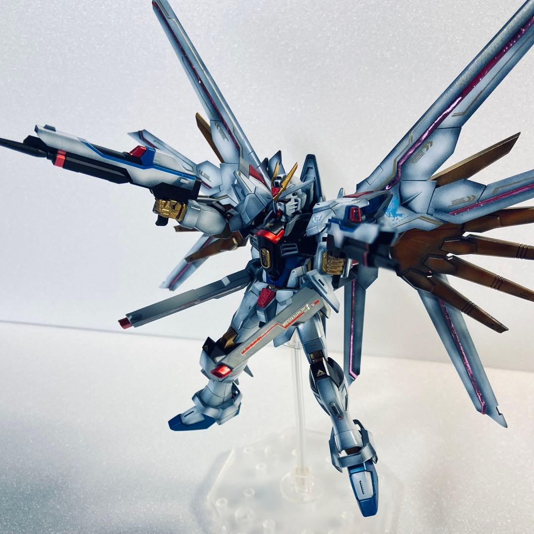 全塗装 マイティーストライクフリーダムガンダム HG ガンプラ 完成品 塗装済み 全塗装 マイティーストライクフリーダムガンダム HG ガンプラ 完成品 塗装済み