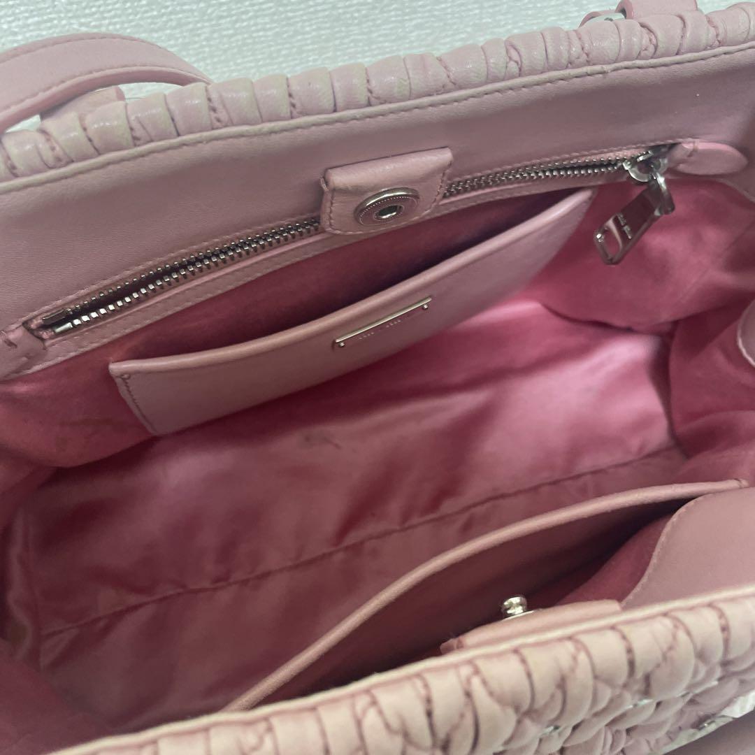 miu miu フリルデザイン ピンクバッグ
