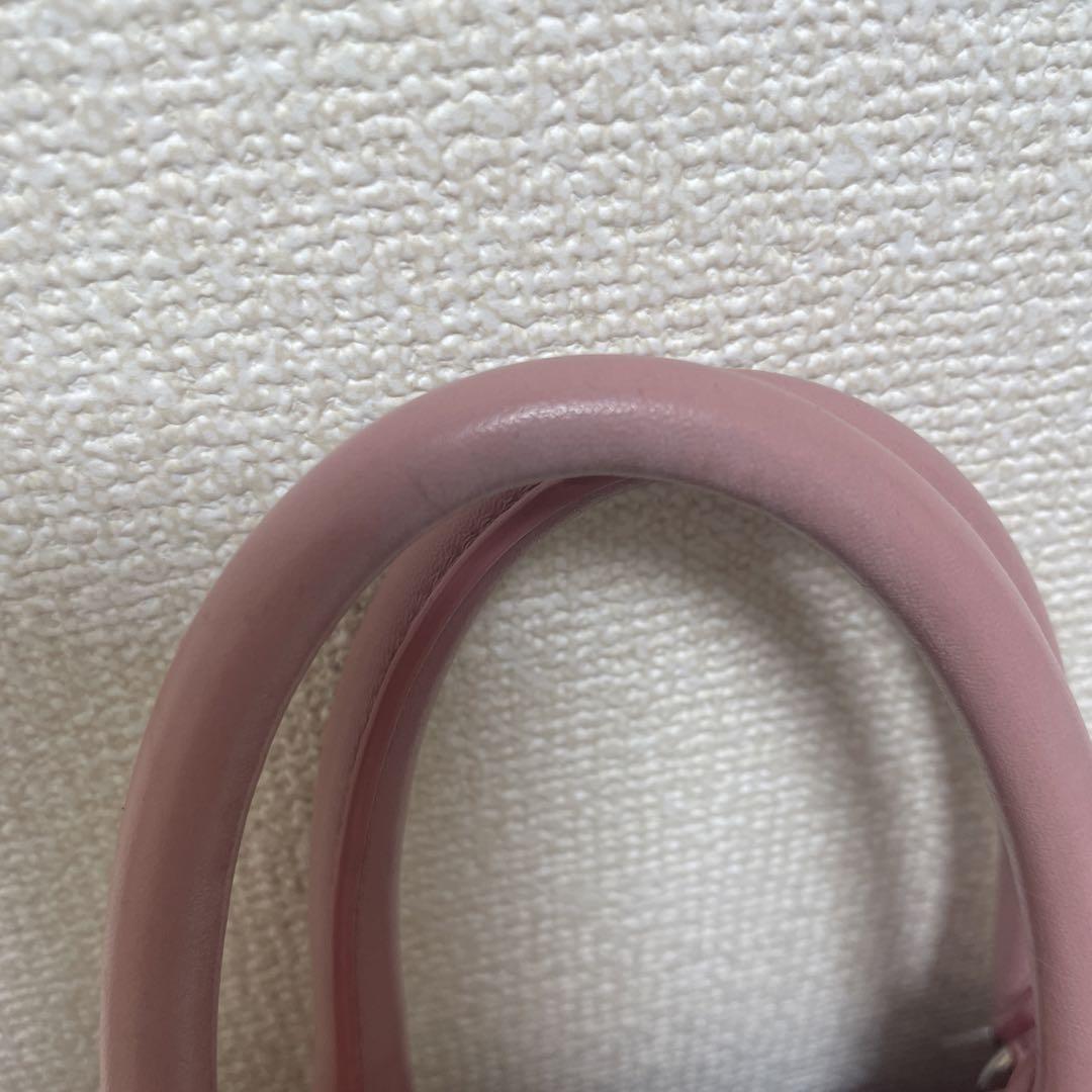 miu miu フリルデザイン ピンクバッグ