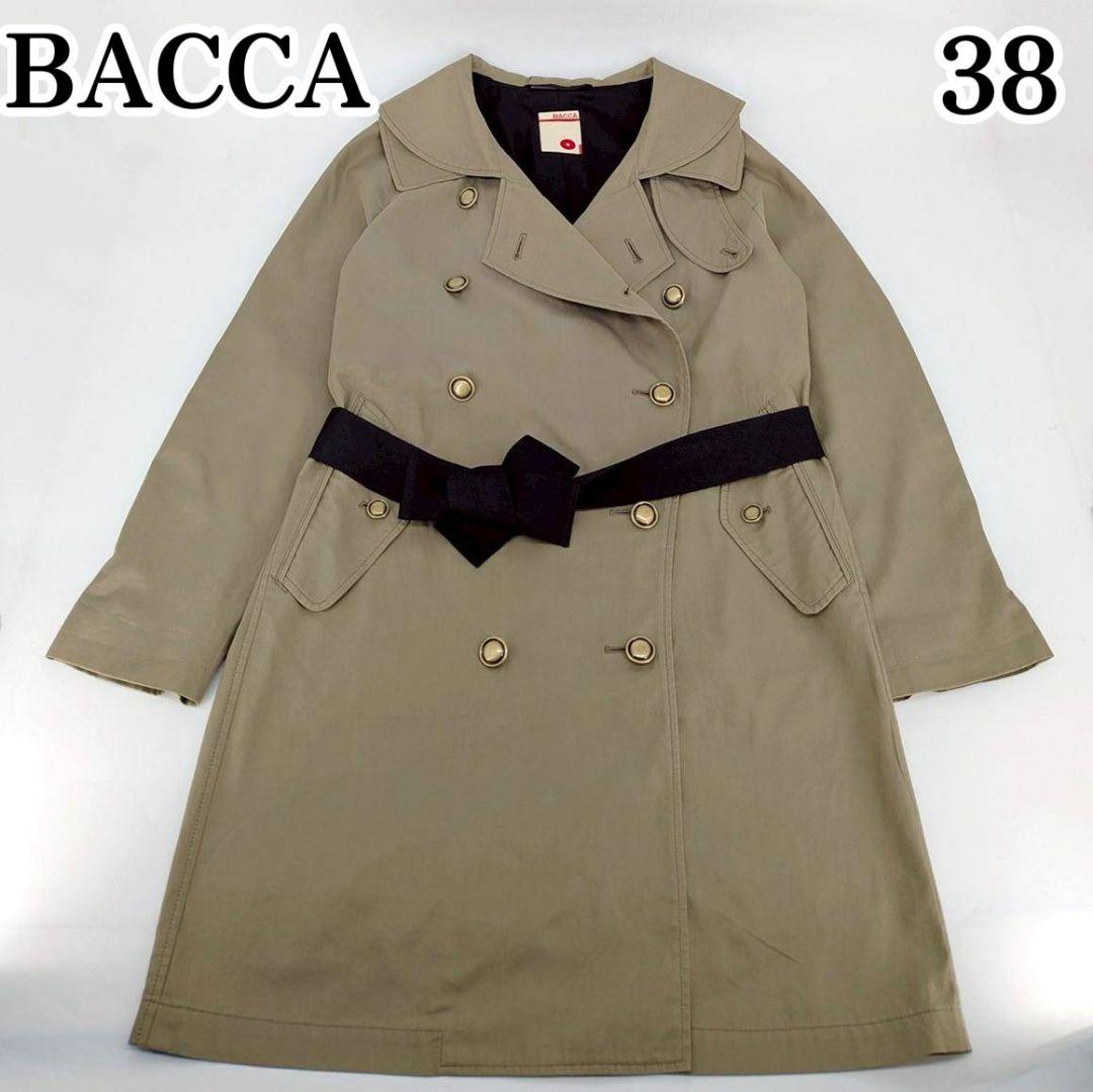 美品！BACCA トレンチコート スプリングコート カーキ 38