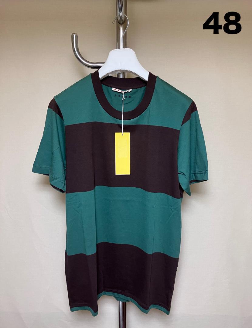 新品 48 22aw MARNI ボーダーパックT Tシャツ 4147B